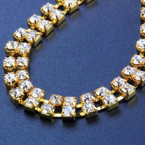 Rhinestone Crystal Thong Body Chain Bikini G-String Belly Waist Jewelry Women - Picture 8 of 9